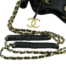 Load image into Gallery viewer, Chanel Black Lambskin Bicolore Chain Shoulder Bag - 01424