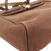 Load image into Gallery viewer, Hermes Toile H 2 Way Bag Brown E Mark - 01453