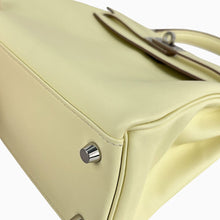 Load image into Gallery viewer, Hermes Kelly 25 Swift Inside stitching Jaune Milton Silver Hardware W Stamp 2024 2Way Handbag - 01476