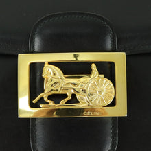 Load image into Gallery viewer, Celine Horse Carriage Black Shoulder Bag - 01342