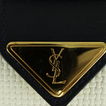 Load image into Gallery viewer, Yves Saint Laurent Gold Logo Navy & White Pochette Shoulder Bag - 01350