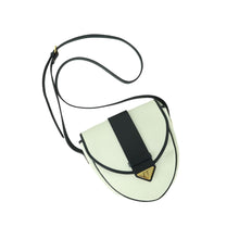 Load image into Gallery viewer, Yves Saint Laurent Gold Logo Navy & White Pochette Shoulder Bag - 01350