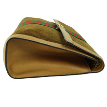 Load image into Gallery viewer, Gucci Brown Sherry Line 37039 3088 Suede Leather Clutch Bag - 01422