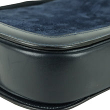 Load image into Gallery viewer, CELINE Suede Carriage Navy Shoulder Bag - 01353