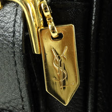 Load image into Gallery viewer, Yves Saint Laurent shoulder bag YSL gold hardware logo embossed Cassandra crossbody leather leather black - 01386