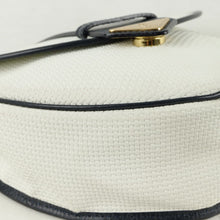 Load image into Gallery viewer, Yves Saint Laurent Gold Logo Navy & White Pochette Shoulder Bag - 01350