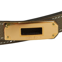 Load image into Gallery viewer, Hermes Kelly 18 Leather Belt Etoupe Rosegold - 01449