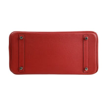 Load image into Gallery viewer, HERMES BIRKIN 30 TOGO SILVER BUCKLE SQUARE H - 01492
