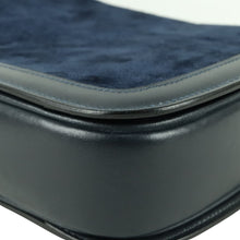 Load image into Gallery viewer, CELINE Suede Carriage Navy Shoulder Bag - 01353