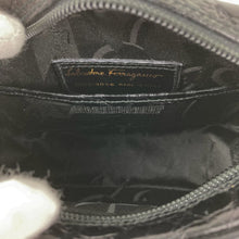 Load image into Gallery viewer, Salvatore Ferragamo VARA DH-213096 SHOULDER BAG EMBOSSED LEATHER BLACK - 01488
