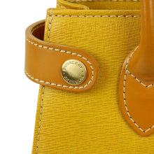 Load image into Gallery viewer, Burberry Leather Yellow Tote Bag - 01436
