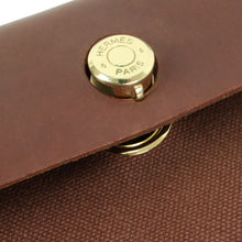 Load image into Gallery viewer, Hermes Toile H 2 Way Bag Brown E Mark - 01453