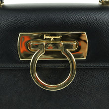 Load image into Gallery viewer, Salvatore Ferragamo Gancini Black Handle Bag - 01319