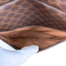 Load image into Gallery viewer, CELINE BAG SHOULDER POCHETTE MACADAM FLAP PVC LEATHER M13 BROWN -01468