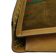 Load image into Gallery viewer, Gucci Brown Sherry Line 37039 3088 Suede Leather Clutch Bag - 01422