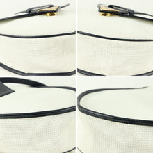 Load image into Gallery viewer, Yves Saint Laurent Gold Logo Navy & White Pochette Shoulder Bag - 01350