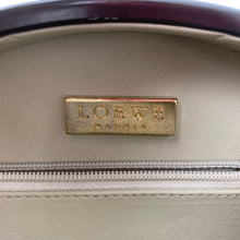 画像をギャラリービューアに読み込む, LOEWE VINTAGE LOGO LEATHER ROUND SHOULDER BAG BROWN - 01491