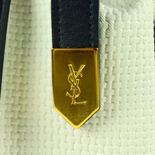 Load image into Gallery viewer, YSL Yves Saint Laurent Leather Gold Logo Shoulder Bag -01393