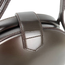 画像をギャラリービューアに読み込む, LOEWE VINTAGE LOGO LEATHER ROUND SHOULDER BAG BROWN - 01491
