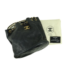 Load image into Gallery viewer, Chanel Black Lambskin Bicolore Chain Shoulder Bag - 01424