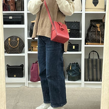 Load image into Gallery viewer, LOEWE SHOULDER BAG LOGO EMBOSSED LEATHER RED - 01498