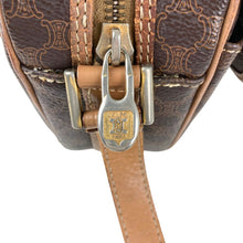 Load image into Gallery viewer, CELINE BAG SHOULDER POCHETTE MACADAM FLAP PVC LEATHER M13 BROWN -01468