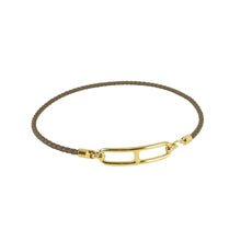 Load image into Gallery viewer, Hermes roulis double tour Bracelet Brown - 01444