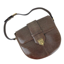 Load image into Gallery viewer, Yves Saint Laurent LIZARD LEATHER SHOULDER BAG POCHETTE SACOCHE - 01487