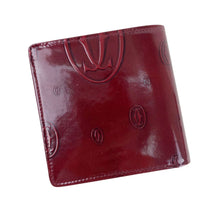 Load image into Gallery viewer, CARTIER MUST DE LOGO PATENT LEATHER BIFOLD WALLET - 01490
