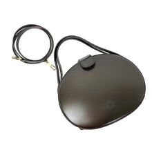 画像をギャラリービューアに読み込む, LOEWE VINTAGE LOGO LEATHER ROUND SHOULDER BAG BROWN - 01491