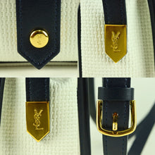 Load image into Gallery viewer, YSL Yves Saint Laurent Leather Gold Logo Shoulder Bag -01393