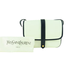 Load image into Gallery viewer, YSL Yves Saint Laurent Leather Gold Logo Shoulder Bag -01393