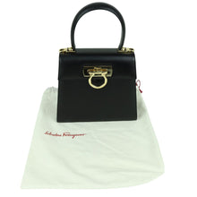 Load image into Gallery viewer, Salvatore Ferragamo Gancini Black Handle Bag - 01319