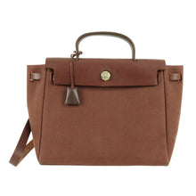 Load image into Gallery viewer, Hermes Toile H 2 Way Bag Brown E Mark - 01453