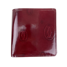 Load image into Gallery viewer, CARTIER MUST DE LOGO PATENT LEATHER BIFOLD WALLET - 01490