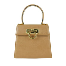 Load image into Gallery viewer, Salvatore Ferragamo Gancini Dark Brown 2 Way Bag - 01359