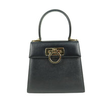 Load image into Gallery viewer, Salvatore Ferragamo Gancini Black Handle Bag - 01319