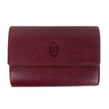 Load image into Gallery viewer, CARTIER MUST CLASP TRI-FOLD WALLET CLASP CLOSURE COMPACT WALLET - 01481