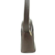 Load image into Gallery viewer, Celine Round Gold Buckle Brown Shoulder Bag - 01346