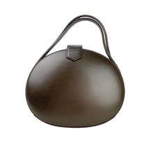 画像をギャラリービューアに読み込む, LOEWE VINTAGE LOGO LEATHER ROUND SHOULDER BAG BROWN - 01491