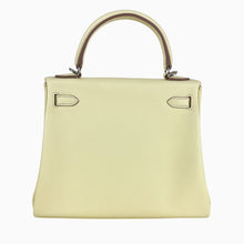 Load image into Gallery viewer, Hermes Kelly 25 Swift Inside stitching Jaune Milton Silver Hardware W Stamp 2024 2Way Handbag - 01476