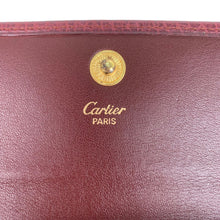 Load image into Gallery viewer, CARTIER MUST CLASP TRI-FOLD WALLET CLASP CLOSURE COMPACT WALLET - 01481