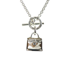 Load image into Gallery viewer, Hermes Amulettes Kelly Pendant 925 Silver Necklace - 01263