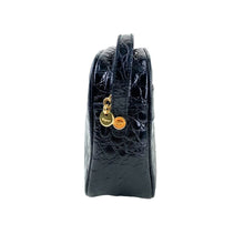 Load image into Gallery viewer, Salvatore Ferragamo VARA DH-213096 SHOULDER BAG EMBOSSED LEATHER BLACK - 01488