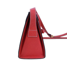 Load image into Gallery viewer, LOEWE SHOULDER BAG LOGO EMBOSSED LEATHER RED - 01498