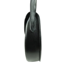 Load image into Gallery viewer, Yves Saint Laurent Gold Logo Black Shoulder Bag - 01352