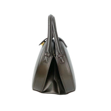 画像をギャラリービューアに読み込む, LOEWE VINTAGE LOGO LEATHER ROUND SHOULDER BAG BROWN - 01491