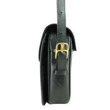 Load image into Gallery viewer, Yves Saint Laurent shoulder bag YSL gold hardware logo embossed Cassandra crossbody leather leather black - 01386