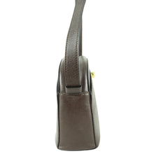 Load image into Gallery viewer, Celine Round Gold Buckle Brown Shoulder Bag - 01346