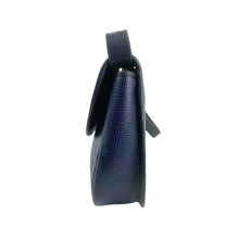 Load image into Gallery viewer, CHRISTIAN DIOR NAVY GOLD HARDWARE LEATHER VINTAGE SHOULDER BAG - 01485